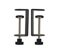 Jhanw 3 inch C-Clamp with Four Small Holes in The Back, 2-Pack Adjustable Desk C Clamps for Range 0.35"~3.37", Versatile Clamp for Brake, Parts Assembly, Fastening, Welding, Woodwork, Metal Work
