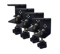 Jhanw 4 Pcs 2 Inch Heavy Duty Adjustable Metal C Clamps for Woodworking, Panel, Drawer Front & Under Desk Keyboard Tray