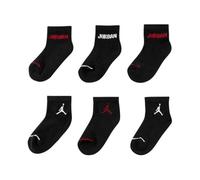 Jordan Boy's Legend Ankle 6Pk Socks, Black, 9/11 Years