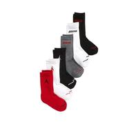 Jordan Boy's Legend Crew 6Pk Socks, Gym Red(Black), 9/11 Years