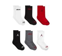 Jordan Boy's Legend Crew 6Pk Socks, Black, 5/7 Years