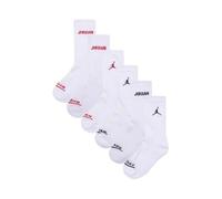 Jordan Boy's Legend Crew 6Pk Socks, White, 5/7 Years