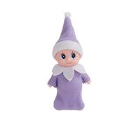 JHBEMAXS Kawaii Mini Baby Elf Dolls Sleeping Bag Tiny Plush Toys Shelf Decoration for Kids Adults (Purple)