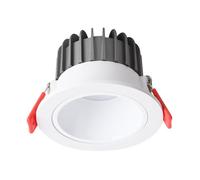 JHBHQKX IP44 Waterproof Downlight Set of 1/4/6/9 Pack,White Baffle Trim 4-inch Daylight Retrofit Downlight 10W Led Recessed Light Simple Retrofit Installation - No Flicker