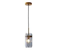 JHBHQKX Smoke Gray Glass Pendant Lights Kitchen Island Hand Blown Glass Pendant Light 1 Light Hanging Lighting Modern Living Room Chandelier for Dining Room