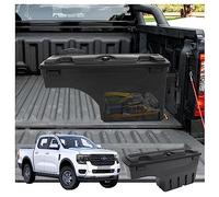 JHCAHN Swing Tool Box for Ford New Ranger 2023-2026 T9 Wildtrak Raptor Platinum XL XLT Termor WIildtrak X Trunk Flat Load Bed Storage Case Accessories Tidy Organiser Toolbox (Driver Side)