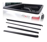 JHCHAN [2012-2022] Tailgate Protector 4PCS for Ford Ranger Wildtrak Accessories Raptor Limited XLT Stormtrak Wolftrak T6 T7 T8 Rear Tail Gate Cover Bed Rail Guards Textured Black