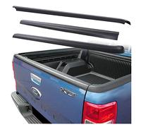 JHCHAN [2012-2022] Tailgate Protector for Ford Ranger Wildtrak Accessories Raptor Limited XLT Stormtrak Thunder Wolftrak T6 T7 T8 Rear Tail Gate Bed Rail Guards 3PCS Textured Black