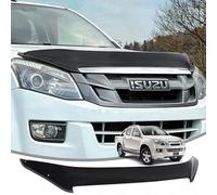 JHCHAN Bonnet Guard for Isuzu Dmax 2012-2017, D-Max MK4 Bonnet Hood Protector Guard Wind Stone Bug Deflector Bugshield, Dmax Blade Centurion Eiger Fury Utah Yukon Accessories with Retaining Clip