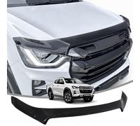JHCHAN Bonnet Guard for Isuzu Dmax 2021-2024, D-Max MK6 Bonnet Hood Protector Guard Wind Stone Bug Deflector Bugshield, D-MAX DL20 DL40 Arctic Vcross Utility Accessories with Retaining Clip