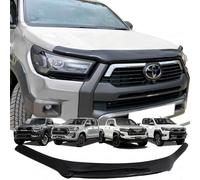 JHCHAN Bonnet Guard for Toyota Hilux 2021-2025 MK9 Facelift | Tinted Smoke Bug Shield Stone Deflector, No-Drill Hood Protector Fits Hilux Invincible GR Sport Pickup Accessories