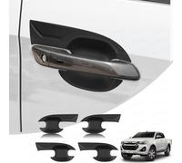 JHCHAN Door Handle Cover for Isuzu D-Max, 2025+ Facelift V-Cross DL40 DL20 Utility Exterior Car Door Handle Bowl Protector Scratch Guard, for Isuzu Dmax Accessories (4PCS Matte Black)