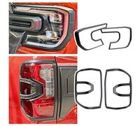 JHCHAN Light Cover for Ford Ranger 2023-2025 Accessories Next Gen Wildtrak Platinum Raptor T9 Headlight and Rear Light Guard Surround Protector Kit Garnish Bezels Trims