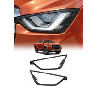 JHCHAN Light Guard for Isuzu Dmax Accessories - 2021-2024 MK6 DL20 DL40 Vcross Utility Arctic Truck AT35 Headlight Front Head Light Cover Protector 2PCS