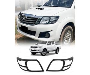 JHCHAN Light Guard for Toyota Hilux Accessories - 2012-2015 MK7 D-4D Active HL2 HL3 Icon Invincible Headlight Front Head Light Cover Protector 2PCS