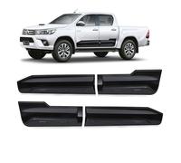 JHCHAN Lower Door Ding Guard for Toyota Hilux 2016-2026 Double Cab MK8 MK9 | Sport-Edition Aerodynamic Gravel Shield Side Door Accent Skirt Molding Trims Impact Resistant Matte Black ABS 4-Pack Kits