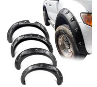 JHCHAN Pocket Wheel Arch Extensions for Mitsubishi L200 Triton 06-10 MK4 | Lacquered Textured Black Double Cab Mudflap Compatible Fender Flares Wide Body Kit Flank Shield Off Road Tuning Accessories