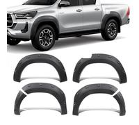 JHCHAN Pocket Wheel Arches for Hilux 2021-2025 Double Cab Active Icon MK8 | Heavy-Duty Trail Brush & Ding Defense: Impact-Resistant Matte Exterior Panels with Rust-Proof Metal Rivets 6-Piece Full Set