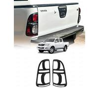 JHCHAN Tail Light Covers Guard for Toyota Hilux 2012-2015 MK7 D4D Vigo | Matte Black Rear Tail Light Lamp Guard Surround Bezels for Hilux MK7 Active HL2 HL3 Icon Invincible 2012-2015 1 Pair 2PCS