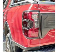 JHCHAN Taillight Cover for Ford Ranger Wildtrak Platinum Raptor 2023-2025 T9 Accessories Rear Tail Light Guards Brow Bezel Garnish Trims Surround Protector Matte Black ABS