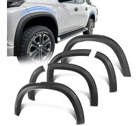 JHCHAN Wheel Arch for Mitsubishi L200 2019-2025 Accessories 35mm Extra Tyre Coverage Wheel Arches Fender Flares Extensions Kits Body Styling Matte Black On Look (For Double Cab Truck Front & Rear)