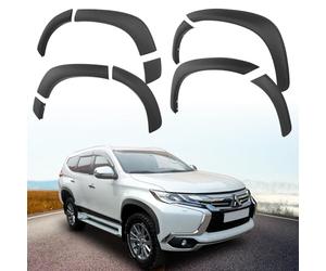 JHCHAN Wheel Arches for Mitsubishi Shogun Sport Accessories, 2015-2026 Pajero Wheel Arch Kits Extension Fender Flares Protector Wheelarch Body Styling Trim Fitting 25 MM Extra Tyre Coverage