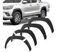 JHCHAN Wheel Arches for Toyota Hilux MK8 2016-2020 Single/Extra/Double Cab | Factory-Look Smooth Fender Flare Extensions, Direct-Fit Rivetless Mud & Stone Guards 6PCS, 4WD Pickup Exterior Accessories