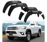 JHCHAN Wheel Arches for Toyota Hilux MK8 2016-2020 Single/Extra/Double Cab | Factory-Look Smooth Fender Flare Extensions, Direct-Fit Rivetless Mud & Stone Guards 6PCS, 4WD Pickup Exterior Accessories