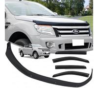 JHCHAN Wind Deflectors Bonnet Guard for Ford Ranger 2012-2015, T6 -Ford Ranger Accessories Bonnet Hood Protector Guard Wind Stone Bug Car Window Guard Deflector Shield Bugshield