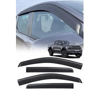 JHCHAN Wind Deflectors | Fits: Ford-Ranger-Raptor T9 (2023-2026) MK8 Double Cab 4pc Set | Window Rain Guards for Wind, Rain & Sun Protection