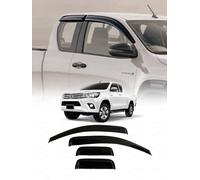 JHCHAN Wind Deflectors | Fits: Toyota Hilux (2016-2026) Accessories Extra/Super/Extended Cab 4pcs Set | Window Rain Guards for Wind, Rain & Sun Protection, Easy Installation - Tinted