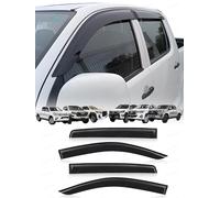 JHCHAN Wind Deflectors | Fits: Toyota-Hilux MK8 MK8 (2016-2026) Double Cab 4pc Set | Window Rain Guards for Wind, Rain & Sun Protection