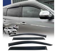 JHCHAN Wind-Deflectors for Mitsubishi-Shogun-Sport-Accessories 2015-2025, for Mitsubishi Montero Pajero Sport Car Window Visors Rain Guard Shield Weathershields Stick-on Fitment Smoke Black PMMA 4PCS