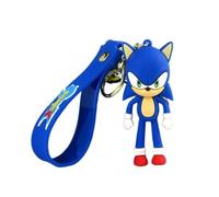 JHCraft Sonic Keychain Kawaii Mini Figure Series Superhero Comic Book Character Movie Blue & White The hedgehog Shadow, Blue