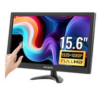 Jhcztrk PC Touchscreen Monitor 15.6 Inch 1080P Full HD IPS Display 10-point Capacitive Touch Equipped with HDMI/USB Input Ports Ideal for Raspberry Pi Windows Computers, Restaurants, Bars, Gyms.