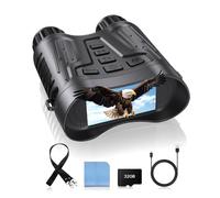 JHdril 4K Night Vision Goggles, 1148FT Night Vision Binoculars with 3.2'' HD Screen, 8X Digital Zoom, 32GB Card, Binoculars Night Vision That can Take Photos and Videos for Camping Farm & Security