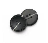 Jhdwu 20PCS Vintage Resin Imitation Horn Buttons, Large Black Buttons for Clothing Sweater Suit Coat DIY Sewing