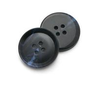 Jhdwu 20PCS Vintage Resin Imitation Horn Buttons, Large Black Buttons for Clothing Sweater Suit Coat DIY Sewing