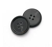 Jhdwu 20PCS Vintage Resin Imitation Horn Buttons, Large Black Buttons for Clothing Sweater Suit Coat DIY Sewing