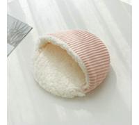 Jhdwu Solid Fleece Bed Mat, Soft Round Sleep Nest for Small Animal Hedgehog Hamster Rabbit