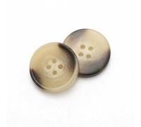 Jhdwu Vintage Resin Imitation Horn Black Large Buttons For Clothing Sweater Suit Coat DIY Scrapbooking Sewing Accessories