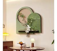 JHDXL Modern 3D Wall Art Decor, Sandstone Wall Sculpture Painting Decoration, Three-Dimensional Simulated Plant Hanging Painting, Suitable for Kitchen, Porch, Bedroom(Green 2,50 * 54cm/20 * 21.5in)