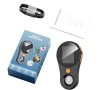 JHDZ Handheld Digital Microscope Portablepocket Microscope 2-Nch Screen, 100x Pocket Microscope, 3-Level Adjustable Led Lights Portable Handheld Mini Microscope,Usb Connection To Pc,Black