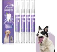 JHDZ Lettuce Pets Toothbrush, Dog Teeth Cleaning Pen, Pet Teeth Whitening, Oral Gel, Breath Freshener, 4PCS