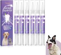JHDZ Lettuce Pets Toothbrush, Dog Teeth Cleaning Pen, Pet Teeth Whitening, Oral Gel, Breath Freshener, 6PCS