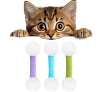 JHDZ Qtip Cat Toy, Big Interactive Kitty Kick Sticks,Catnip Q-Tip,Soft Plush Kicker Toys,Sturdy Teething Chew Toy,Cats Kicker Toys Designed For Indoor Pets,3Colors-A