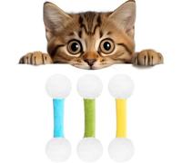 JHDZ Qtip Cat Toy, Big Interactive Kitty Kick Sticks,Catnip Q-Tip,Soft Plush Kicker Toys,Sturdy Teething Chew Toy,Cats Kicker Toys Designed For Indoor Pets,3Colors-C