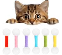 JHDZ Qtip Cat Toy, Big Interactive Kitty Kick Sticks,Catnip Q-Tip,Soft Plush Kicker Toys,Sturdy Teething Chew Toy,Cats Kicker Toys Designed For Indoor Pets,6Colors