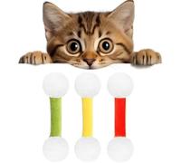 JHDZ Qtip Cat Toy, Big Interactive Kitty Kick Sticks,Catnip Q-Tip,Soft Plush Kicker Toys,Sturdy Teething Chew Toy,Cats Kicker Toys Designed For Indoor Pets,3Colors-D