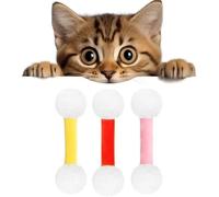 JHDZ Qtip Cat Toy, Big Interactive Kitty Kick Sticks,Catnip Q-Tip,Soft Plush Kicker Toys,Sturdy Teething Chew Toy,Cats Kicker Toys Designed For Indoor Pets,3Colors-B